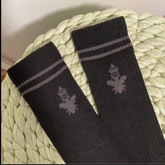 NWT BOMBAS All-Purpose Calf Black/ Gray Sock 3-Pack Small - Picture 4 of 6